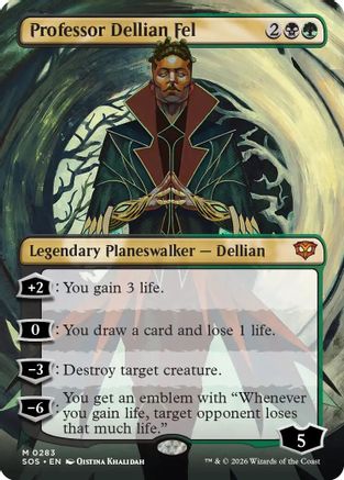 Professor Dellian Fel (Borderless) - Secrets of Strixhaven #283