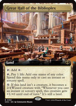 Great Hall of the Biblioplex (Extended Art) - Secrets of Strixhaven #361