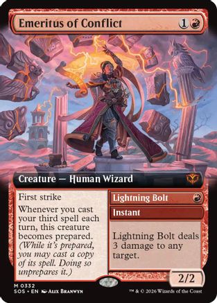 Emeritus of Conflict (Extended Art) - Secrets of Strixhaven #332