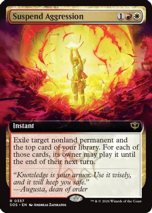 Suspend Aggression (Extended Art) - Secrets of Strixhaven #357