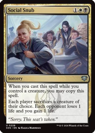 Social Snub - Secrets of Strixhaven #228