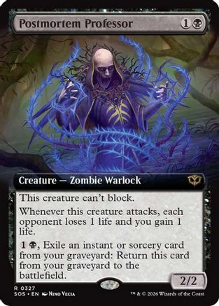 Postmortem Professor (Extended Art) - Secrets of Strixhaven #327