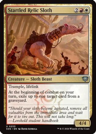 Startled Relic Sloth - Secrets of Strixhaven #233