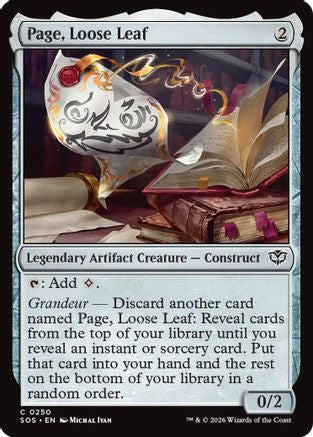 Page, Loose Leaf - Secrets of Strixhaven #250
