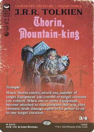 Thorin, Mountain-king (Borderless) - The Hobbit #243