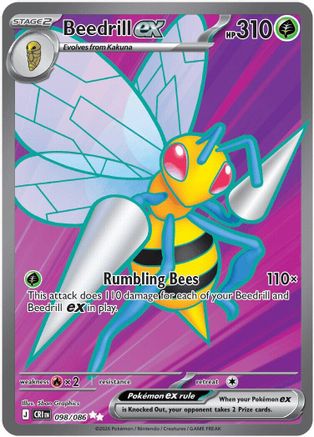Beedrill ex - 098/086 - ME04: Chaos Rising #098