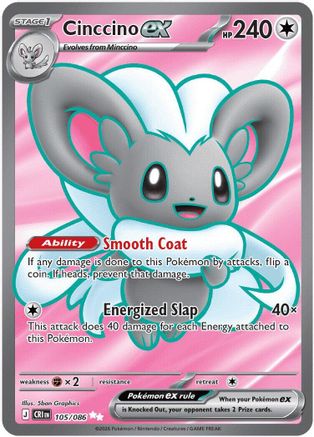 Cinccino ex - 105/086 - ME04: Chaos Rising #105
