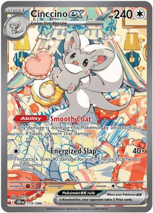 Cinccino ex - 119/086 - ME04: Chaos Rising #119