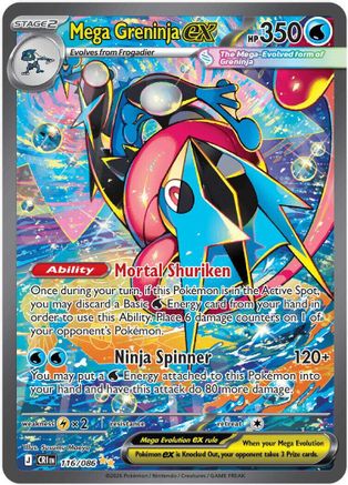 Mega Greninja ex - 116/086 - ME04: Chaos Rising #116