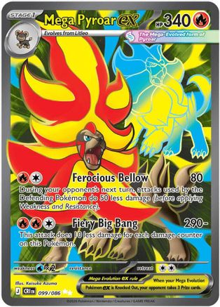 Mega Pyroar ex - 099/086 - ME04: Chaos Rising #099