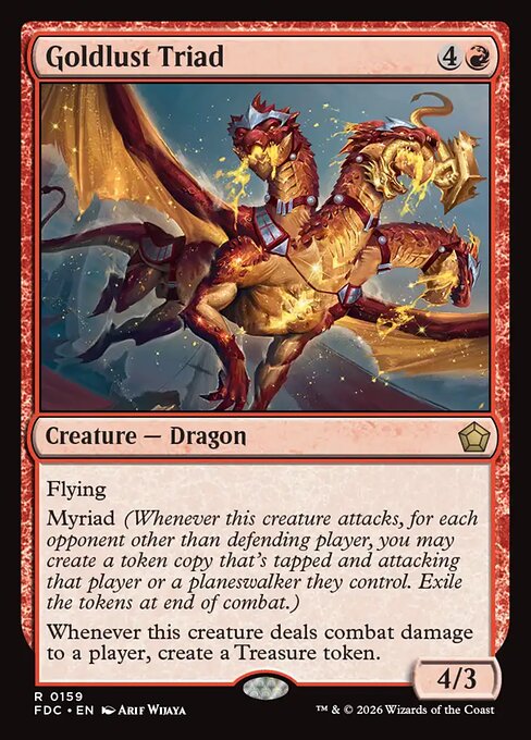 Goldlust Triad - fdc Foundations Commander - #159