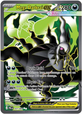 Mega Darkrai ex - 101/084 - ME05: Pitch Black #101
