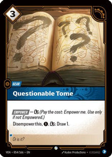 Questionable Tome - Vendetta #054