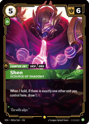 Shen, Scourge of Shadows (Alternate Art) - Vendetta #042a