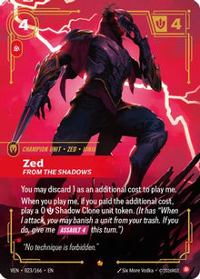 Zed, From the Shadows - Vendetta #023