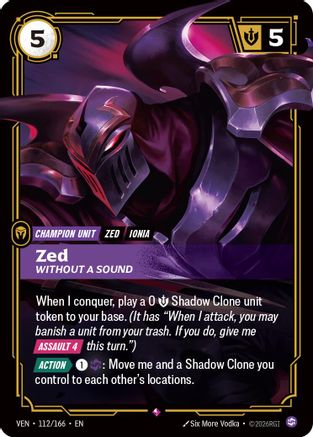 Zed, Without a Sound - Vendetta #112