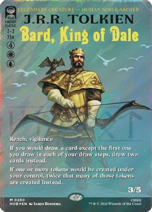 Bard, King of Dale (Borderless) (Surge Foil) - The Hobbit #280