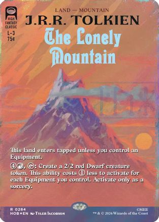 The Lonely Mountain (Borderless) (Surge Foil) - The Hobbit #284