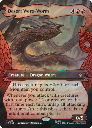 Desert Were-Worm (Showcase) (Surge Foil) - The Hobbit #261