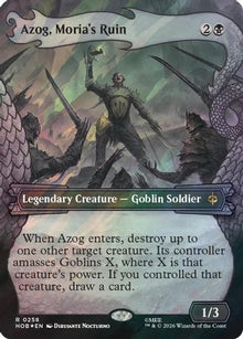 Azog, Moria's Ruin (Showcase) (Surge Foil) - The Hobbit #258