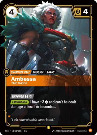 Ambessa, The Wolf (Alternate Art) - Vendetta #084a