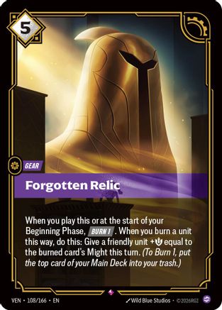 Forgotten Relic - Vendetta #108