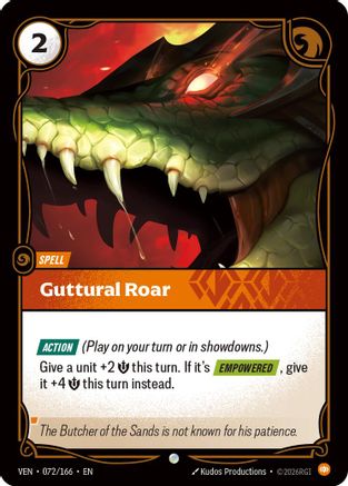 Guttural Roar - Vendetta #072