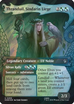Thranduil, Sindarin Liege (Showcase) (Surge Foil) - The Hobbit #269