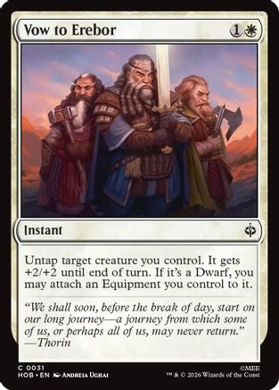 Vow to Erebor - The Hobbit #31