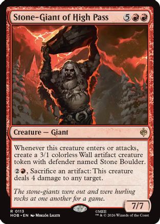 Stone-Giant of High Pass - The Hobbit #113