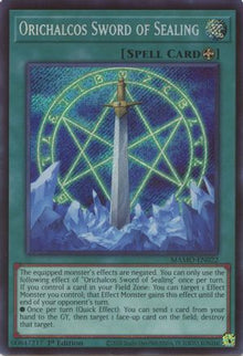 Orichalcos Sword of Sealing (Secret Rare) - Magnificent Monsters #MAMO-EN022