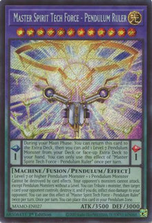 Master Spirit Tech Force - Pendulum Ruler  (Secret Rare) - Magnificent Monsters #MAMO-EN027