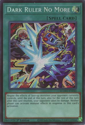Dark Ruler No More (Secret Rare) - Magnificent Monsters #MAMO-EN040
