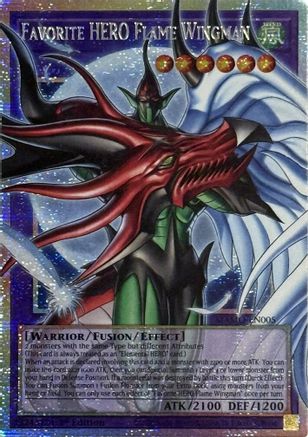 Favorite HERO Flame Wingman (Starlight Rare) (Extended Art) - Magnificent Monsters #MAMO-EN005