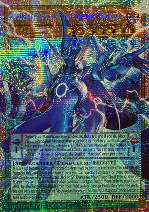 Astrograph Sorcerer, the Starfrost Magician (Starlight Rare) (Extended Art) - Magnificent Monsters #MAMO-EN015