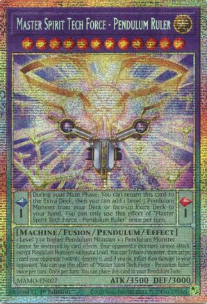 Master Spirit Tech Force - Pendulum Ruler (Starlight Rare) - Magnificent Monsters #MAMO-EN027