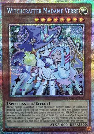 Witchcrafter Madame Verre (Starlight Rare) - Magnificent Monsters #MAMO-EN031