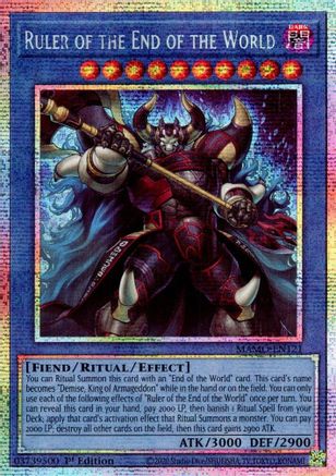 Ruler of the End of the World (Starlight Rare) - Magnificent Monsters #MAMO-EN121