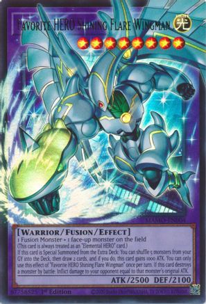 Favorite HERO Shining Flare Wingman (Extended Art) - Magnificent Monsters #MAMO-EN004