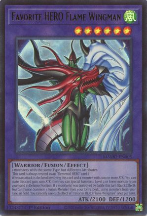 Favorite HERO Flame Wingman - Magnificent Monsters #MAMO-EN005