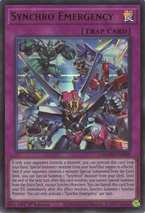 Synchro Emergency - Magnificent Monsters #MAMO-EN009