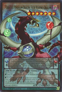 Odd-Eyes Pendulum Dragon, Four Heavenly Dragons (Extended Art) - Magnificent Monsters #MAMO-EN013