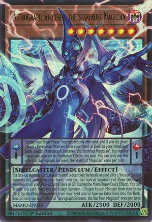 Astrograph Sorcerer, the Starfrost Magician (Extended Art) - Magnificent Monsters #MAMO-EN015