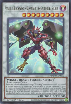 Assault Blackwing - Kusanagi the Gathering Storm - Magnificent Monsters #MAMO-EN026
