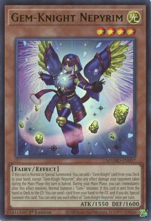 Gem-Knight Nepyrim - Magnificent Monsters #MAMO-EN057