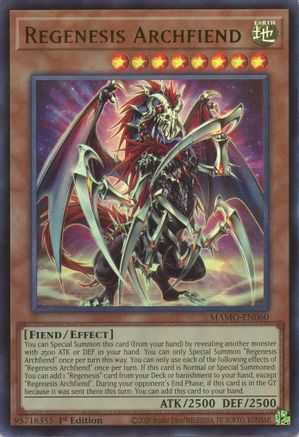 Regenesis Archfiend - Magnificent Monsters #MAMO-EN060