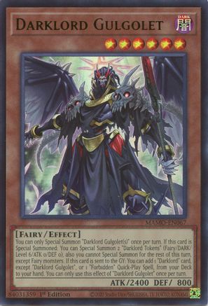 Darklord Gulgolet - Magnificent Monsters #MAMO-EN067
