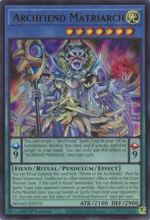 Archfiend Matriarch - Magnificent Monsters #MAMO-EN070