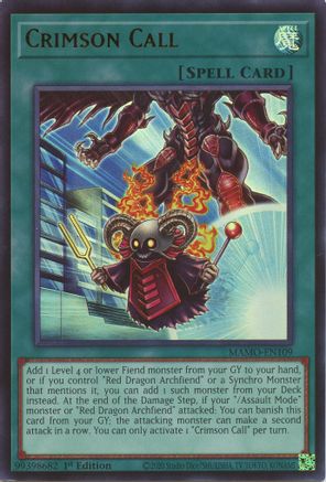 Crimson Call - Magnificent Monsters #MAMO-EN109