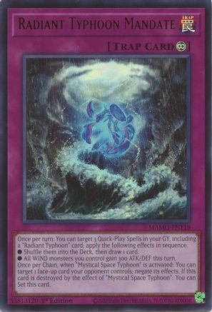 Radiant Typhoon Mandate - Magnificent Monsters #MAMO-EN118
